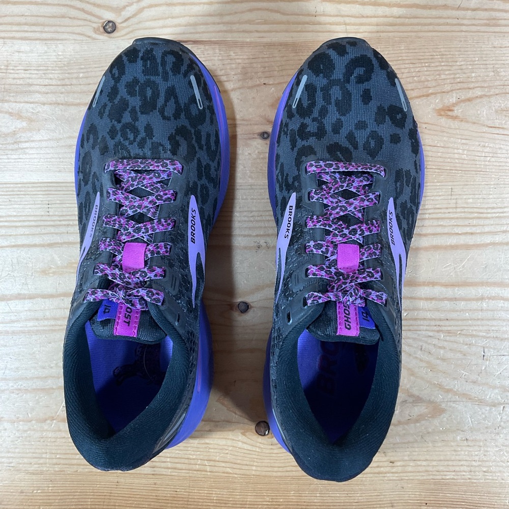 Brooks Ghost 14 Running Shoes Women’s 7 B Electric Cheetah Purple 120356-1B-098 - Picture 3 of 9